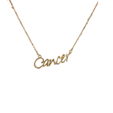 Cancer Gold Necklace