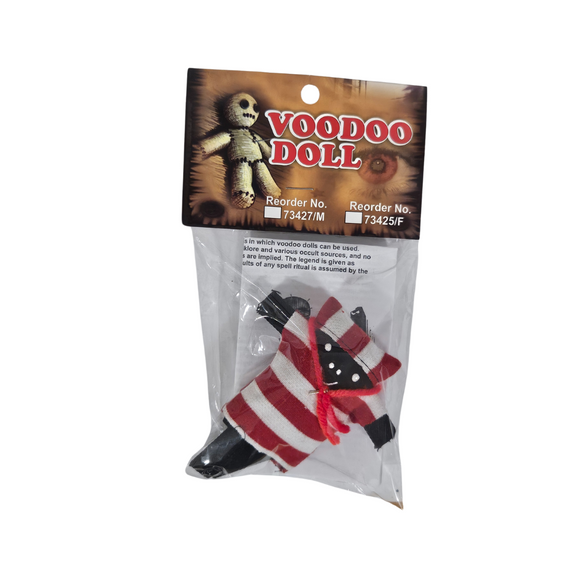 Voodoo Doll Red White and Black / Muneco Vudu Rojo , Blanco ,y Negro