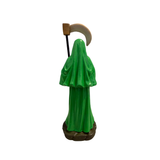 Santa Muerte Mini Statue Green 3.5 inches