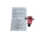 Voodoo Doll Red White and Black / Muneco Vudu Rojo , Blanco ,y Negro