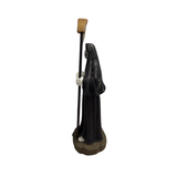 Mini Santa Muerte Statue black 3.5 Inches