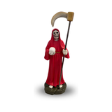 Mini Santa Muerte Statue Red 3.5 inch
