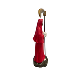 Mini Santa Muerte Statue Red 3.5 inch