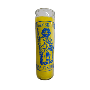 San Simon Yellow Ritual Candle / San Simon Veladora Amarilla