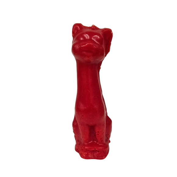 Red Cat Figure Candle 5'