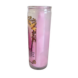 Gel Candle Pink Holy Death / Santa Muerte Rosa Veladora De Gel