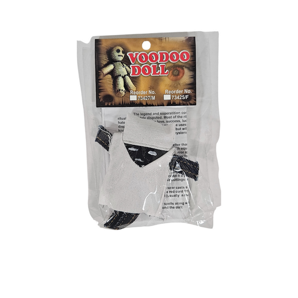 Voodoo Doll White and Black / Muneco Vudu Blanco y Negro