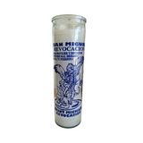 Saint Michael Revocation White Ritual Candle / San Miguel Revocacion Veladora Blanca