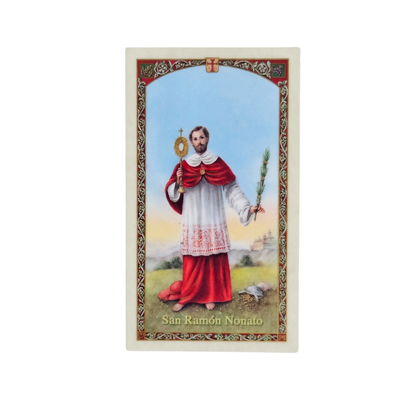 San Ramon Nonato Prayer Card (Spanish)