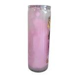 Gel Candle Pink Holy Death / Santa Muerte Rosa Veladora De Gel