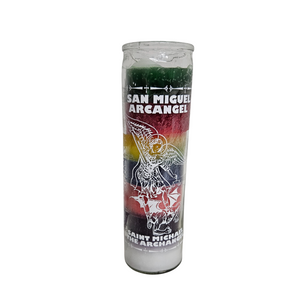 Saint Michael The Archangel 7 Color Ritual Candle / San Miguel Arcangel 7 Colores Veldora