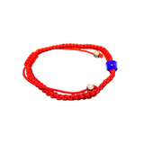 Red String Protection Bracelet with Blue Evil Eye