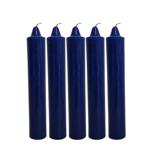 Blue PILLAR CANDLE LARGE 9" INCH