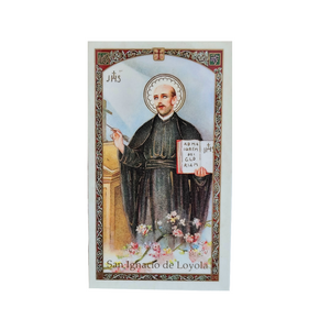 San Ignacio De Loyola Prayer Card (Spanish)