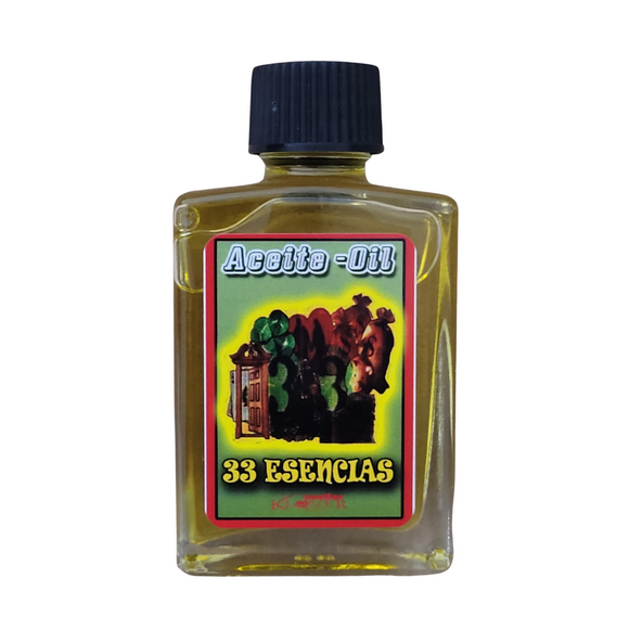 Aceite 33 Esencias - 33 Essenes Oil - 1 fl. oz. Bottle