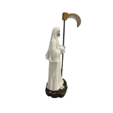 Mini Santa Muerte Statue white 3.5 Inches