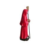 Mini Santa Muerte Statue Red 3.5 inch