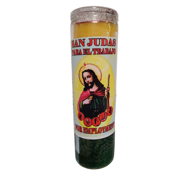 San Judas Para El Trabajo Veladora Preparada / St. Jude For Employment Prepared Candle