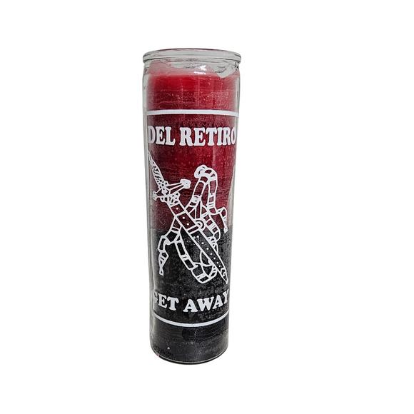 Del Retiro Rojo y Verde Veladora / Get Away Red And Green Ritual Candle