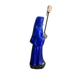 Mini Santa Muerte Statue Blue 3.5 Inches