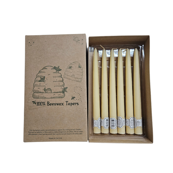 100% BEEWAX TAPERS