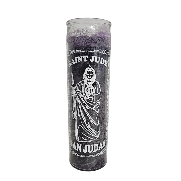 Saint Jude Purple RItual Candle / San Judas veladora Morada