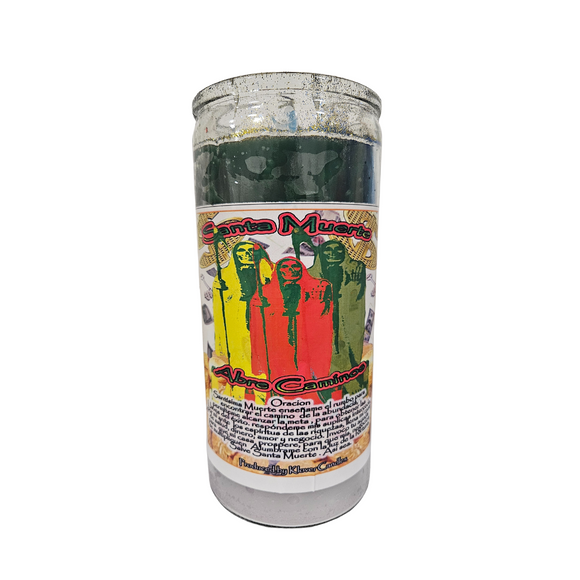 Jumbo Veladora Preparada de Santa Muerte / Jumbo Fixed 14 Day Candle Santa Muerte