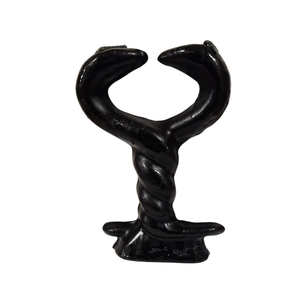 Black Twisted Snakes Figure Candle