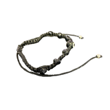 Black Evil Eye Protection Bracelet – Adjustable Black Shine Beads Mal de Ojo Bracelet