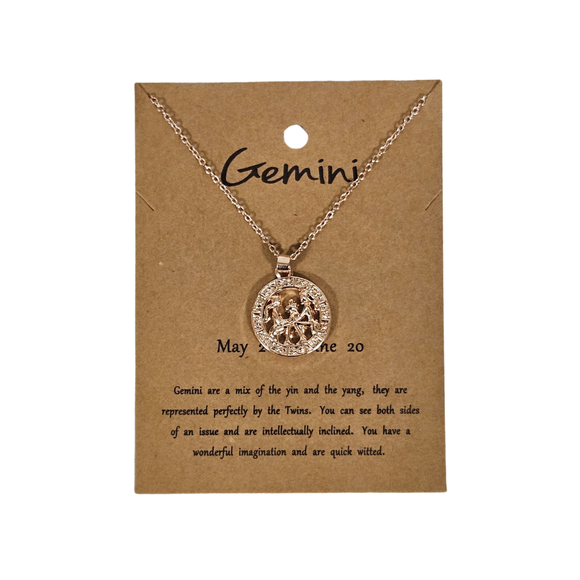 Gemini Rose Gold Necklace