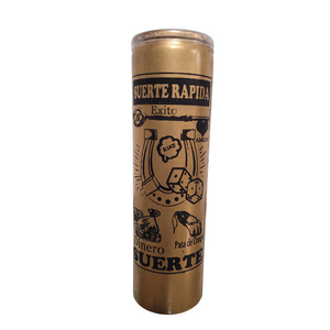 Suerte Rapida Veladora De Oro  / Fast Luck Gold Ritual Candle