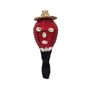 Eleggua Maraca Maraca de Eleggua Hand Decorated