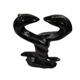 Black Twisted Snakes Figure Candle