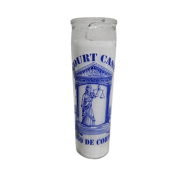 Court Case White Ritual Candle / Caso De Corte Veladora Blanca