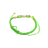 San Judas Tadeo Green Beaded Bracelet