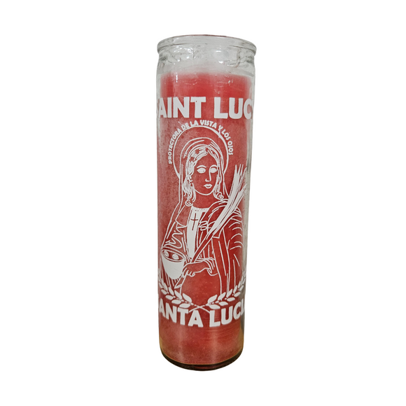Saint Lucy Pink Ritual Candle / San Lucia Rosa Veladora