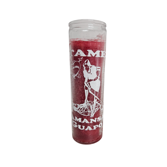 Amansa Guapo Veladora Roja / Tame Red Ritual Candle