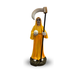 Santa Muerte Mini Statue Yellow 3.5