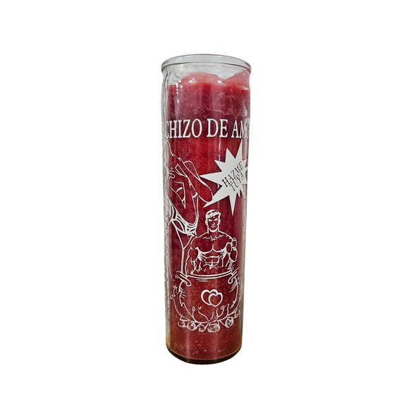 Hechizo De Amor Veladora Roja / Love Spell Red Ritual Candle