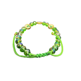 San Judas All Shine Beads Bracelet – Green Crystal-Style Saint Jude Tadeo Religious Bracelet