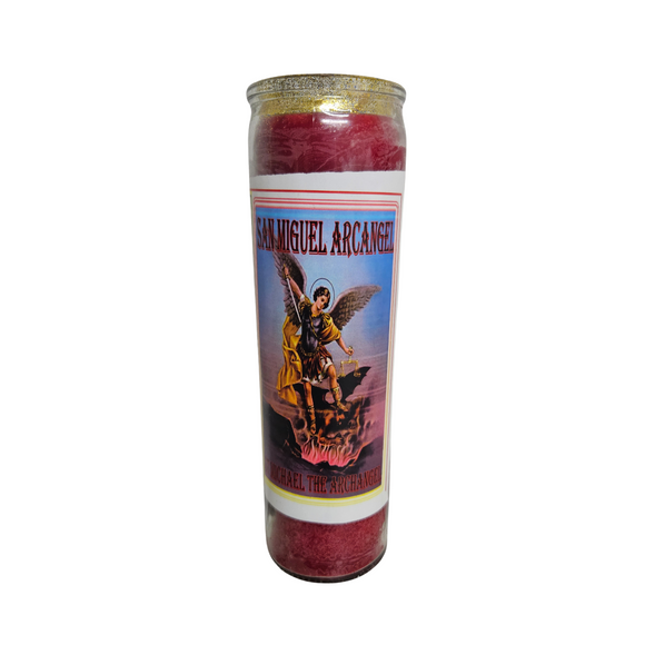 Saint Michael The Archangel Prepared Ritual Candle / San Miguel Arcangel Veladora Preparada