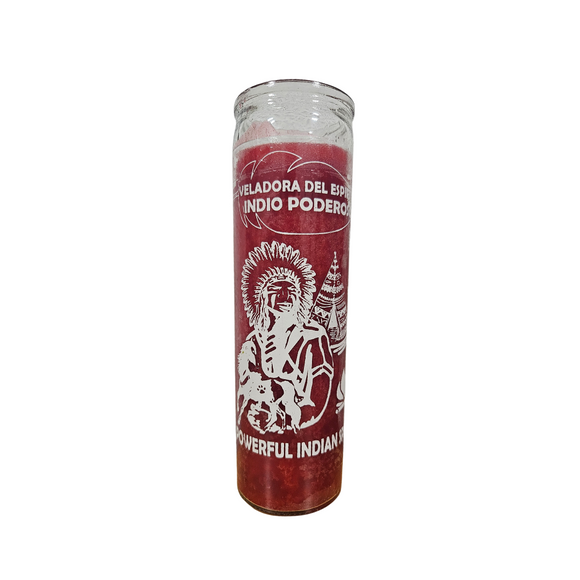 Powerful Indian Spirit Ritual Candle / Veladora De Espiritu De Indio Poderoso