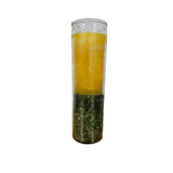 Yellow & Green Plain Ritual Candle