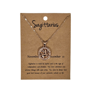 Sagittarius Rose Gold Necklace