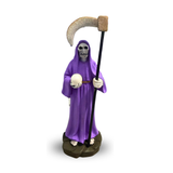 Mini Santa Muerte Statue Purple 3.5 Inches Devotional Altar Figure