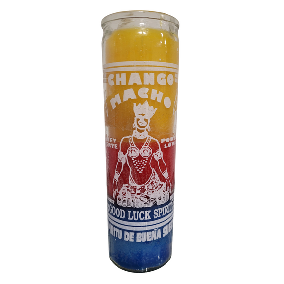 Chango Macho 3 Colores Veladora  / Chango Macho 3 Color Ritual Candle