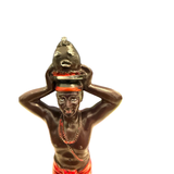 5 Inch Elegguá Statue – Small Orisha Statue for Home Altar, Protection & New Beginnings