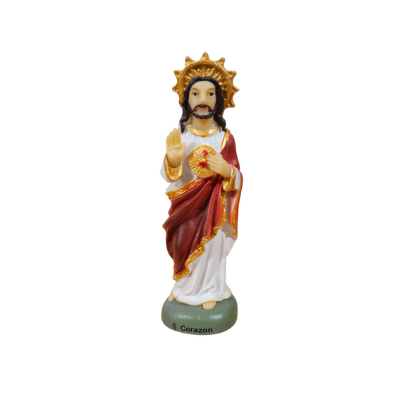 Mini Sagrado Corazon De Jesus Statue 3'inch