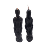 Couples Figure Candles Black / Veladora de Pareja Negro