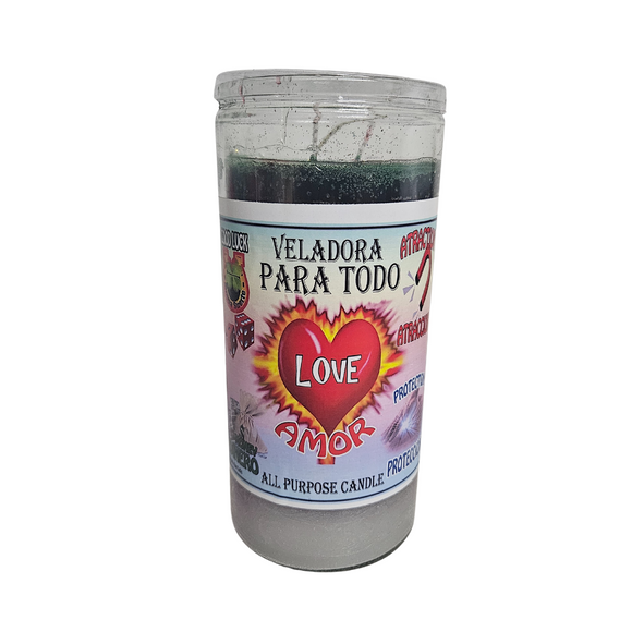 Jumbo Veladora Preparada Para Todo / Jumbo Prepared All Purpose 14 Day Candle 7 Color